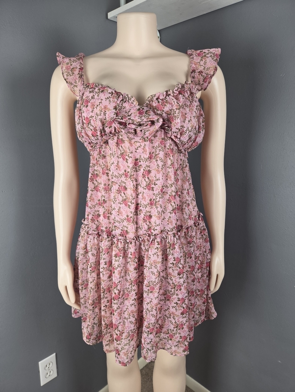 City Triangles Pink Floral Dress
